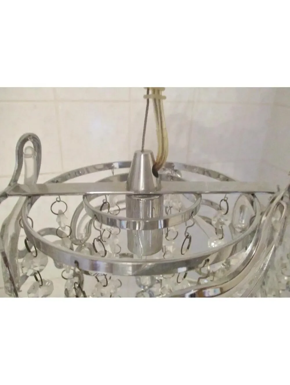 Pair of ET2 Twist 1-Light Pendants in Polished Chrome E21253-20PC